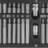 Набор вставок 4-12мм Т20-Т55 M5-M12 30/75мм 3/8"DR 1/2"DR 40предметов Jonnesway S29H4140S 47300 купить в Муравленко