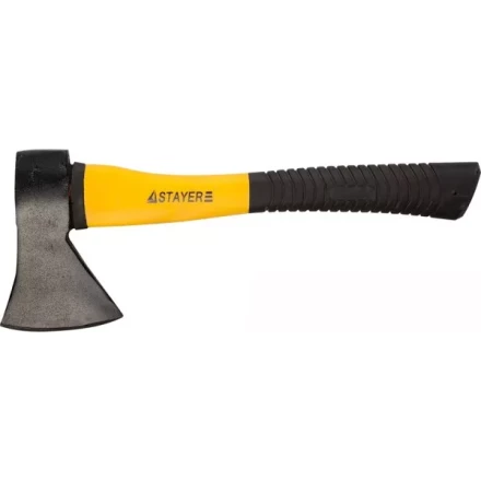 Топор STAYER &quot;STANDARD&quot; кованый, фиберглассовая рукоятка, 0,6кг 20621-06 купить в Муравленко