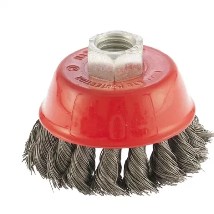 Щетка для УШМ 75 мм М14 &quot;чашка&quot; крученая проволока 0,8 мм MTX 74622 купить в Муравленко