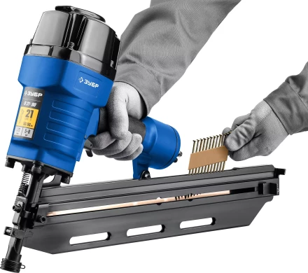 ЗУБР SN21 80 х 3.1 мм, реечные гвозди рифленые оцинкованные, 2010 шт (305396-80) купить в Муравленко