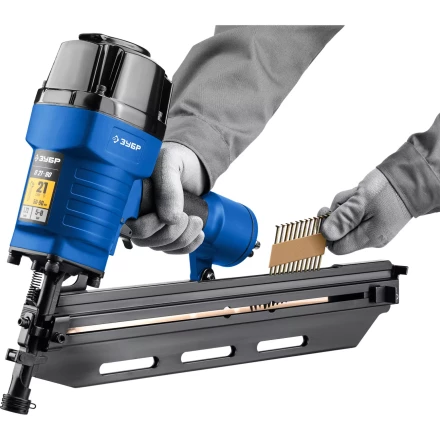 ЗУБР SN21 80 х 3.1 мм, реечные гвозди рифленые оцинкованные, 2010 шт (305396-80) купить в Муравленко