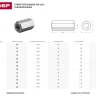 Гайка DIN 6334 переходная, M10, 1 шт, оцинкованная, ЗУБР 303756-10 купить в Муравленко