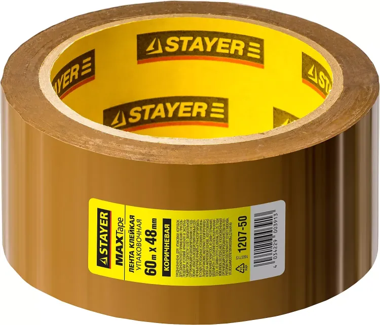 Клейкая лента, STAYER Master 1207-50, коричневая, 48мм х 60м 1207-50 купить в Муравленко