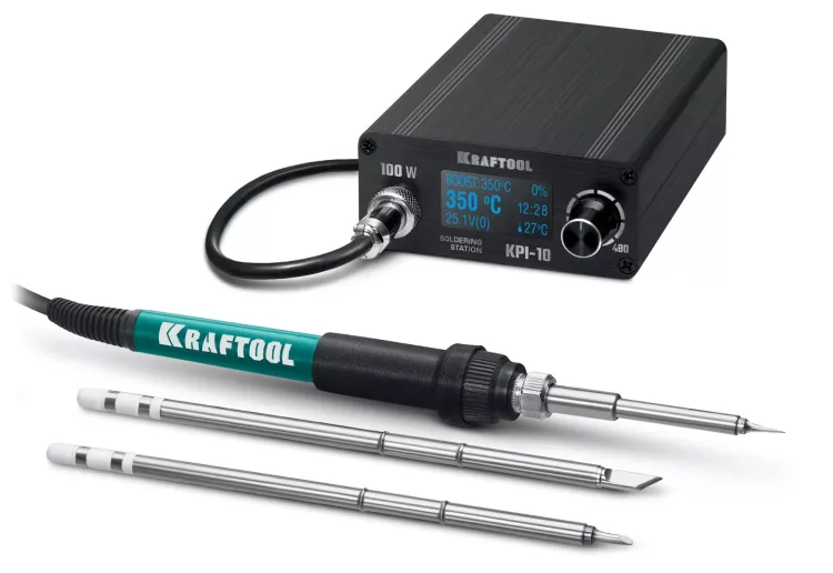 KRAFTOOL KPI-10 программируемая индукционная паяльная станция 50  480°C, 100 Вт 55343 купить в Муравленко