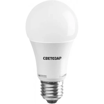 Лампа СВЕТОЗАР светодиодная &quot;LED technology&quot;, цоколь E27(стандарт), теплый белый свет (2700К), 220В, 10Вт (75) 44505-75_z01 купить в Муравленко