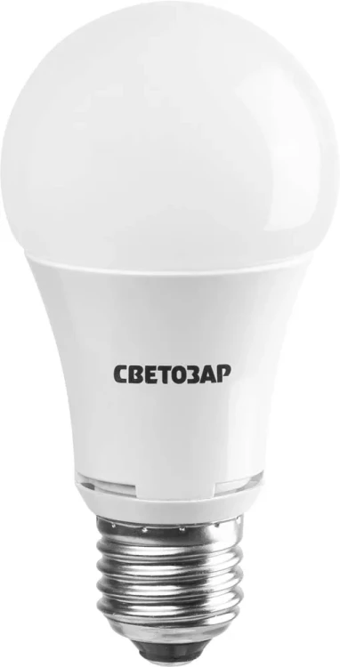 Лампа СВЕТОЗАР светодиодная "LED technology", цоколь E27(стандарт), теплый белый свет (2700К), 220В, 10Вт (75) 44505-75_z01 купить в Муравленко