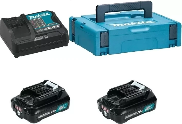 Набор 2 аккумулятора BL1021B + зарядное устройство DC10SB Makita 197658-5 купить в Муравленко