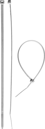 Кабельные стяжки белые КС-Б1 нейлоновые промфасовка серия ПРОФЕССИОНАЛ купить в Муравленко