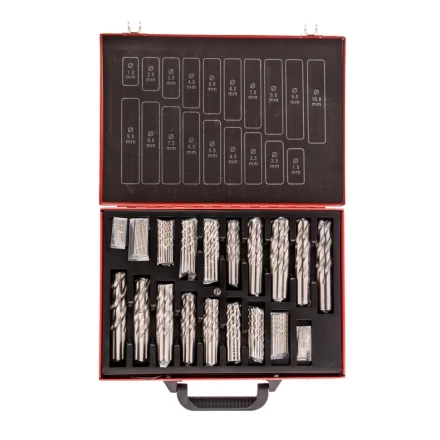 Набор сверл по металлу 1-10 мм 170 шт. HSS в металлическом кейсе Matrix 723170 купить в Муравленко