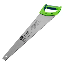 Ножовка по дереву "Зубец", 450 мм, 11 TPI, зуб 2D, калёный зуб, 2-х компонентная рукоятка Сибртех 23825