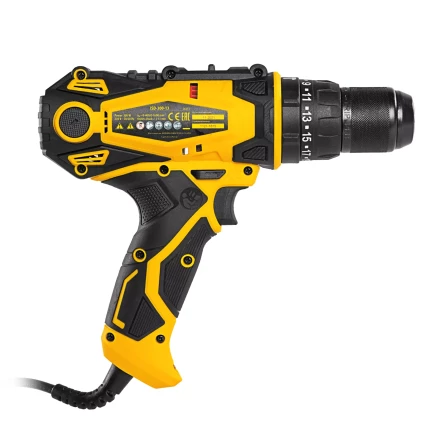 Дрель-шуруповерт сетевая ударная Denzel 26211, ISD-300-13 купить в Муравленко