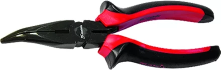 Длинногубцы Black Nickel 200 мм изогнутые двухкомпонентные рукоятки MATRIX 17462 купить в Муравленко