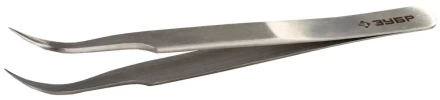 Пинцет ЗУБР д/электроники и точной механики, нерж. сталь, антимагнит, изогнутый, заостренные губки, 110мм 22211-3-110 купить в Муравленко