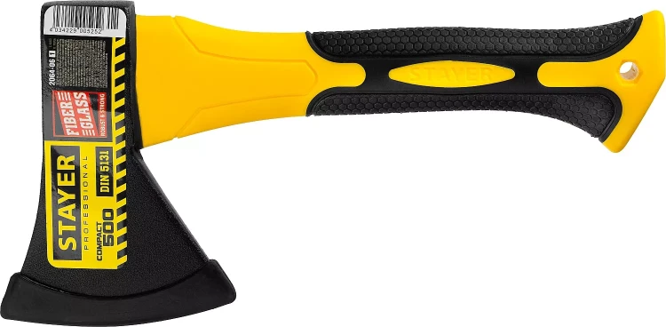Топор COMPACT 600 г с фиберглассовой рукояткой, STAYER 2064-06 2064-06_z01 купить в Муравленко