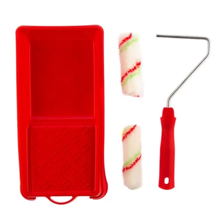 Малярный набор для работ с эмалями: кювета 150 мм х 290 мм и мини-валик 110 мм Сибртех 80453 купить в Муравленко