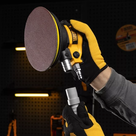 Эксцентриковая шлифовальная машина Denzel EPG150, 150 мм, 10000 об/мин, 5 мм, 160 л/мин 57476 купить в Муравленко