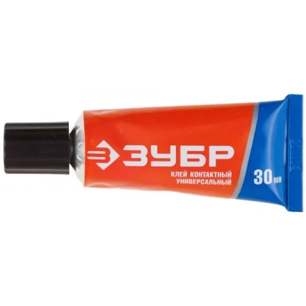 Клей ЗУБР контактный универсальный, в тубе, 30 мл 41924 купить в Муравленко