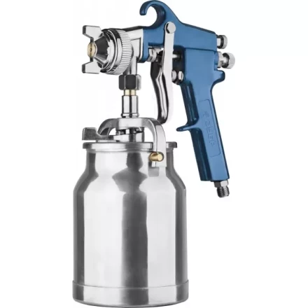 Пистолет ЗУБР &quot;ЭКСПЕРТ&quot; краскораспылительный, с нижним бачком 1000мл, расход воздуха 310л/мин, 1,8мм 06451 купить в Муравленко