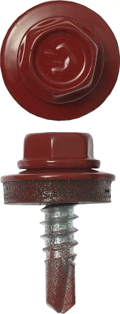 Саморезы ЗУБР &quot;ПРОФЕССИОНАЛ&quot; окраш., RAL 3003 рубин.-красн., для крепл. кров. матер. к металл. констр., 5.5x19мм, 500шт 4-300315-55-019-3003 купить в Муравленко