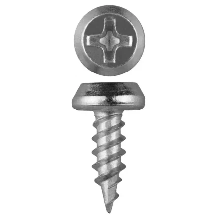 Саморезы ЗУБР &quot;МАСТЕР&quot; оцинкованные, для крепления лист. металла до 0.9мм, полуцилиндр. головка, 3.5ммx11мм, 22000шт 4-300120-35-11 купить в Муравленко