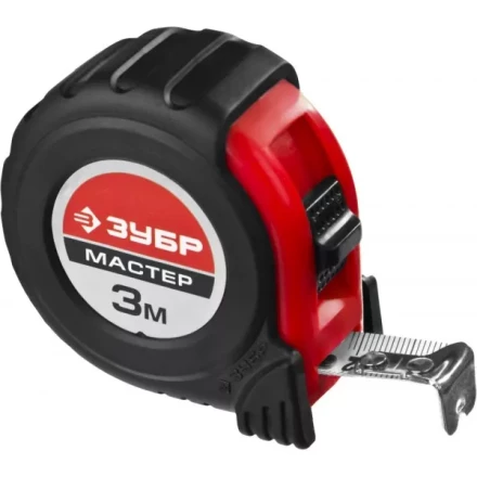 Рулетка ЗУБР &quot;МАСТЕР&quot;, обрезиненный корпус, на карточке, 3м/16мм 34055-03-16_z02 купить в Муравленко