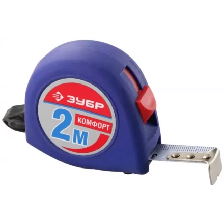 Рулетка ЗУБР &quot;СТАНДАРТ&quot;, корпус с резиновым напылением, 2м/16мм 34016-2 купить в Муравленко
