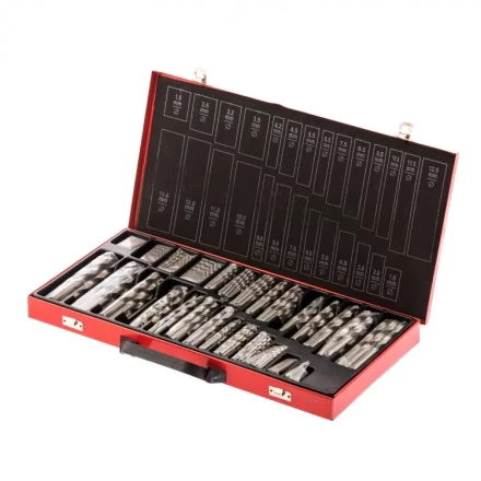 Набор сверл по металлу 1-13 мм 230 шт. HSS в металлическом кейсе Matrix 723230 купить в Муравленко