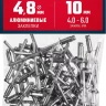 ЗУБР 4.8 x 10 мм, 50 шт, алюминиевые заклепки, Профессионал (313106-48-10) купить в Муравленко