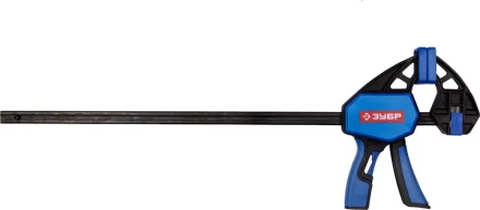 Струбцина ЗУБР&quot;ПРОФЕССИОНАЛ&quot;ручная пистолетная, корпус нейлон,армир фиберглассом,двухкомп ручки,метал рейка,450/645мм,150кгс 32243-45 купить в Муравленко