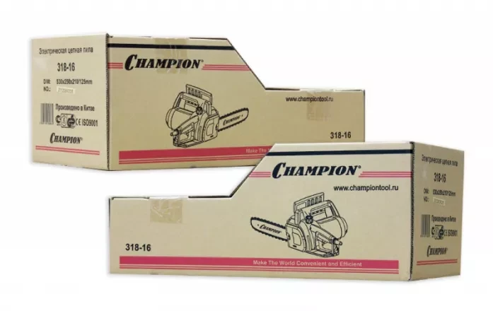 Электропила 318-16 3/8-1,3-57 поперечный двигатель CHAMPION купить в Муравленко