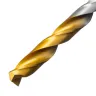 Сверло спиральное по металлу Denzel 6,5 х 148 мм, Р6М5, Golden Tip, удлиненное, 718257 купить в Муравленко
