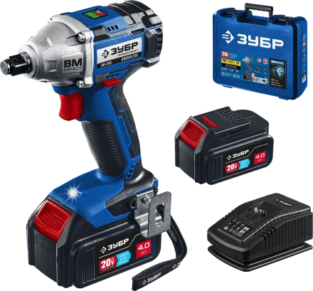 Ударный бесщеточный гайковерт, 2 АКБ T7 (4 Ач), в кейсе GB-250-42 серия «ПРОФЕССИОНАЛ» купить в Муравленко