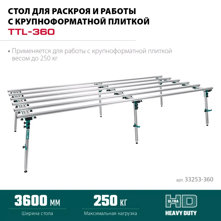 Стол для крупноформатной плитки KRAFTOOL 33253-360 купить в Муравленко