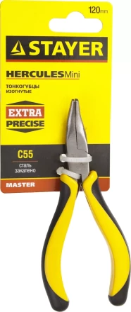 Тонкогубцы STAYER &quot;MASTER&quot; изогнутые &quot;HERCULES&quot; &quot;MINI&quot;, 120мм 2218-3_z03 купить в Муравленко