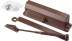 Доводчик дверной STAYER, для дверей массой до 100 кг, цвет коричневый 37917-100 купить в Муравленко
