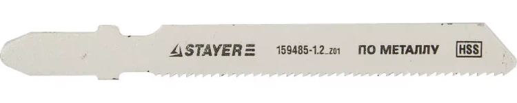 Полотна STAYER "STANDARD", T118A, для эл/лобзика, HSS, по металлу (1-3мм), EU-хвост., шаг 1,2мм, 55мм, 2шт 159485-1.2_z01 купить в Муравленко