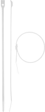 Кабельные стяжки белые КОБРА с плоским замком нейлоновые пакет серия ПРОФЕССИОНАЛ купить в Муравленко