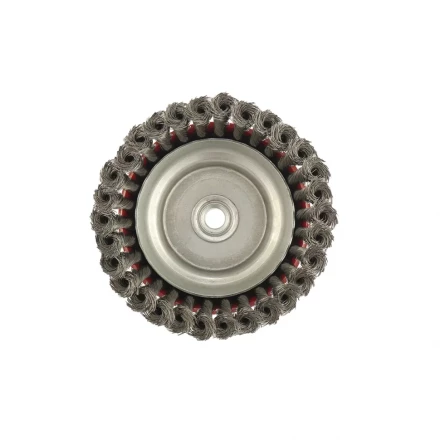 Щетка для УШМ 150 мм М14 &quot;чашка&quot; крученая проволока 0,8 мм MTX 74626 купить в Муравленко