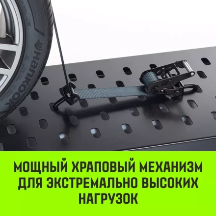 Ремень стяжной автовозный HITCH PROFF 50мм STF 600DaN 4000кг 3м текстил контр 750мм поворотн J-крюки (SZ068109) купить в Муравленко