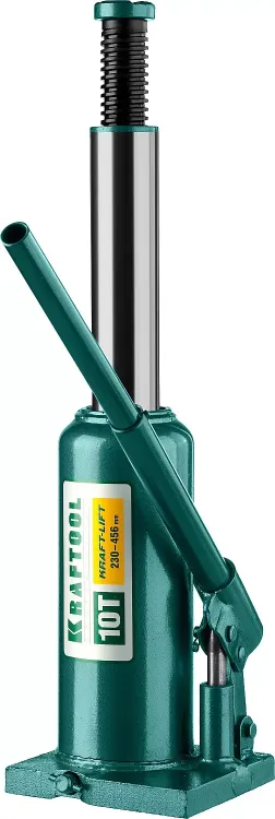 Домкрат гидравлический бутылочный "Kraft-Lift", сварной, 10т, 230-456мм, KRAFTOOL 43462-10 43462-10_z01 купить в Муравленко