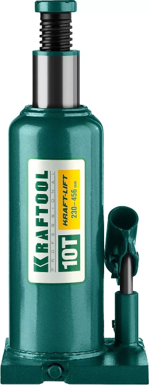 Домкрат гидравлический бутылочный "Kraft-Lift", сварной, 10т, 230-456мм, KRAFTOOL 43462-10 43462-10_z01 купить в Муравленко