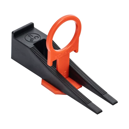 Комплект зажим + клин для системы выравнивания плитки СВП Кольцо, 50/50 шт. в ведре Сибртех 88112 купить в Муравленко