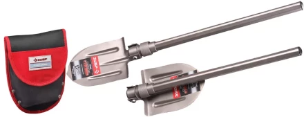 Лопата ЗУБР титановая походная, складная, в чехле 4-39477 купить в Муравленко