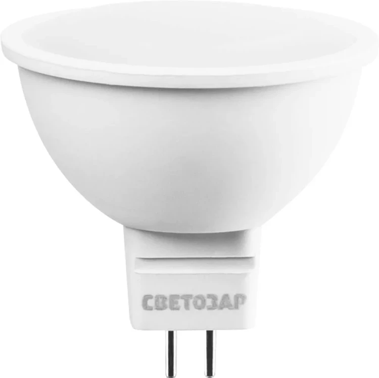 Лампа СВЕТОЗАР светодиодная "LED technology", цоколь GU5.3, теплый белый свет (3000К), 220В, 5Вт (35) 44550-35_z01 купить в Муравленко