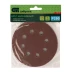Круг абразивный на ворсовой подложке под &quot;липучку&quot;, перфорированный, P 280, 125 мм, 5 шт Сибртех 738127 купить в Муравленко