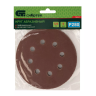 Круг абразивный на ворсовой подложке под "липучку", перфорированный, P 280, 125 мм, 5 шт Сибртех 738127 купить в Муравленко