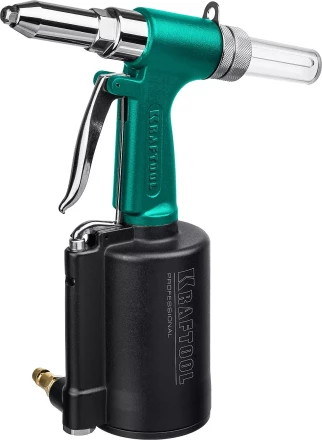 Заклепочник пневматический KRAFTOOL, корпус из алюминия, для заклепок из нержавеющей стали, 2,4-3,2-4-4,8мм 31184 купить в Муравленко