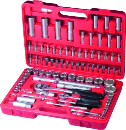 Набор слесарно-монтажный с квадратами 1/4 и 1/2 94 предмета MATRIX 13580 купить в Муравленко