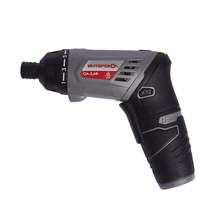 Отвертка-трансформер + фонарь ИНТЕРСКОЛ ОА-3,6Ф аккумуляторная (Li-ion, кейс) купить в Муравленко