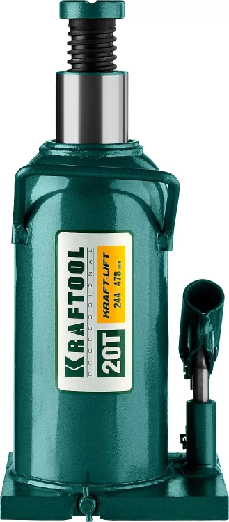 Домкрат гидравлический бутылочный "Kraft-Lift", сварной, 20т, 244-478мм, KRAFTOOL 43462-20 43462-20_z01 купить в Муравленко